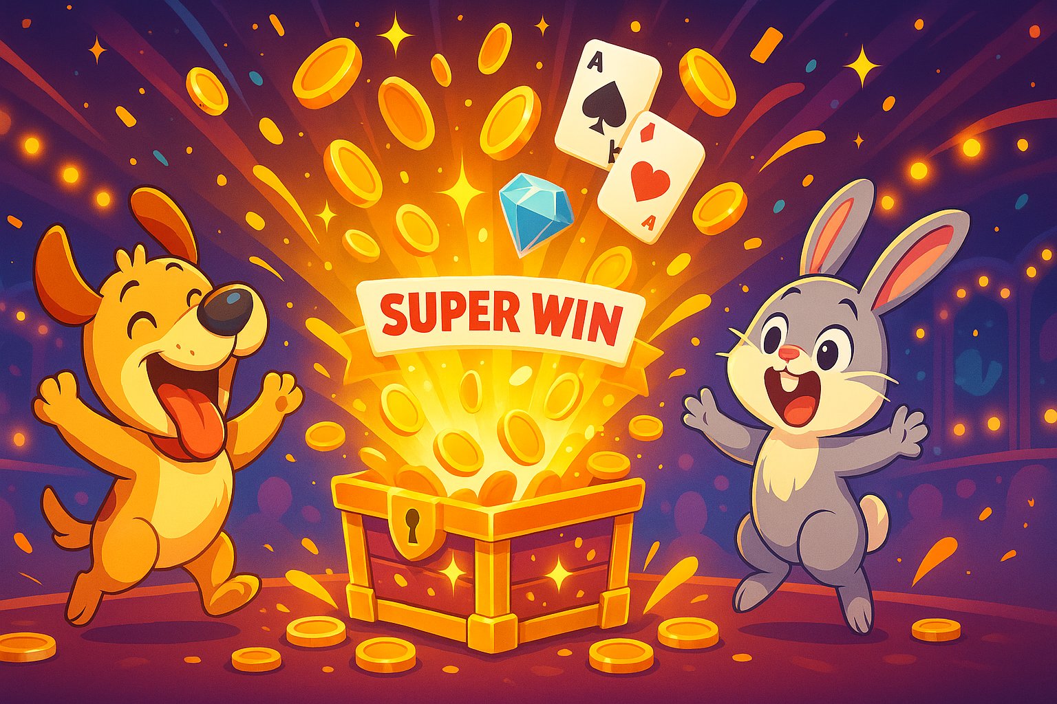 Bonus feature screen displaying free spins and multiplier rewards